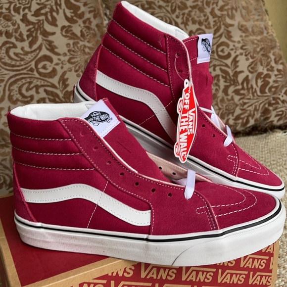 Vans Sk8-Hi Cerise/True White Men’s - Picture 6 of 16